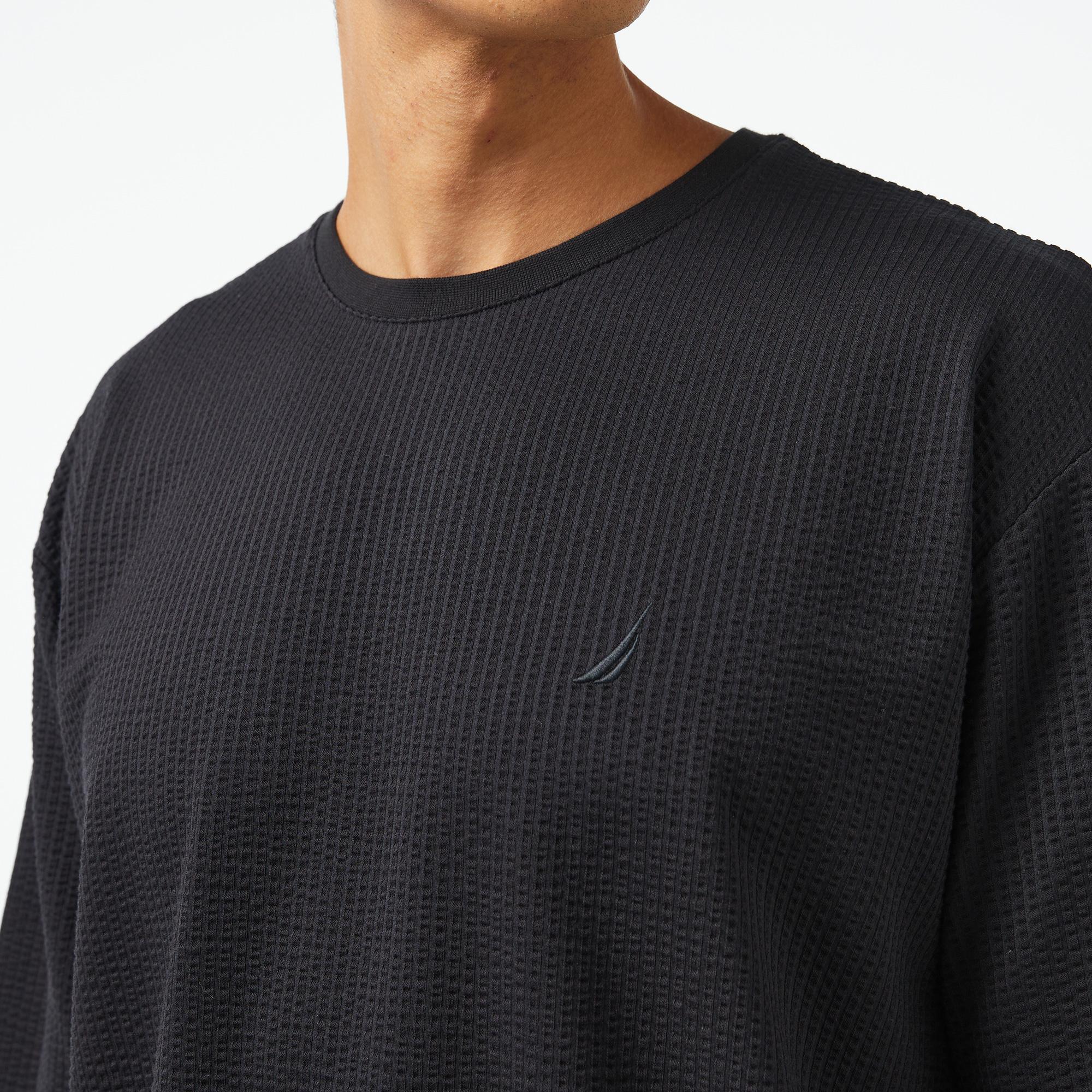 Nautica Erkek Siyah Oversize T-Shirt