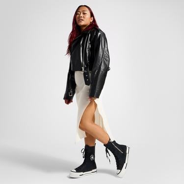  Converse Chuck 70 Plus XHi Unisex Siyah Platform Sneaker