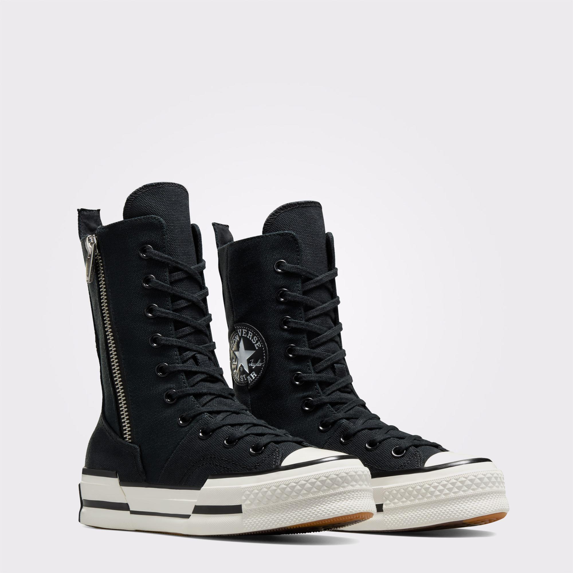 Converse Chuck 70 Plus XHi Unisex Siyah Platform Sneaker