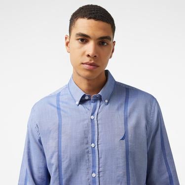  Nautica Erkek Mavi Classic Fit Gömlek