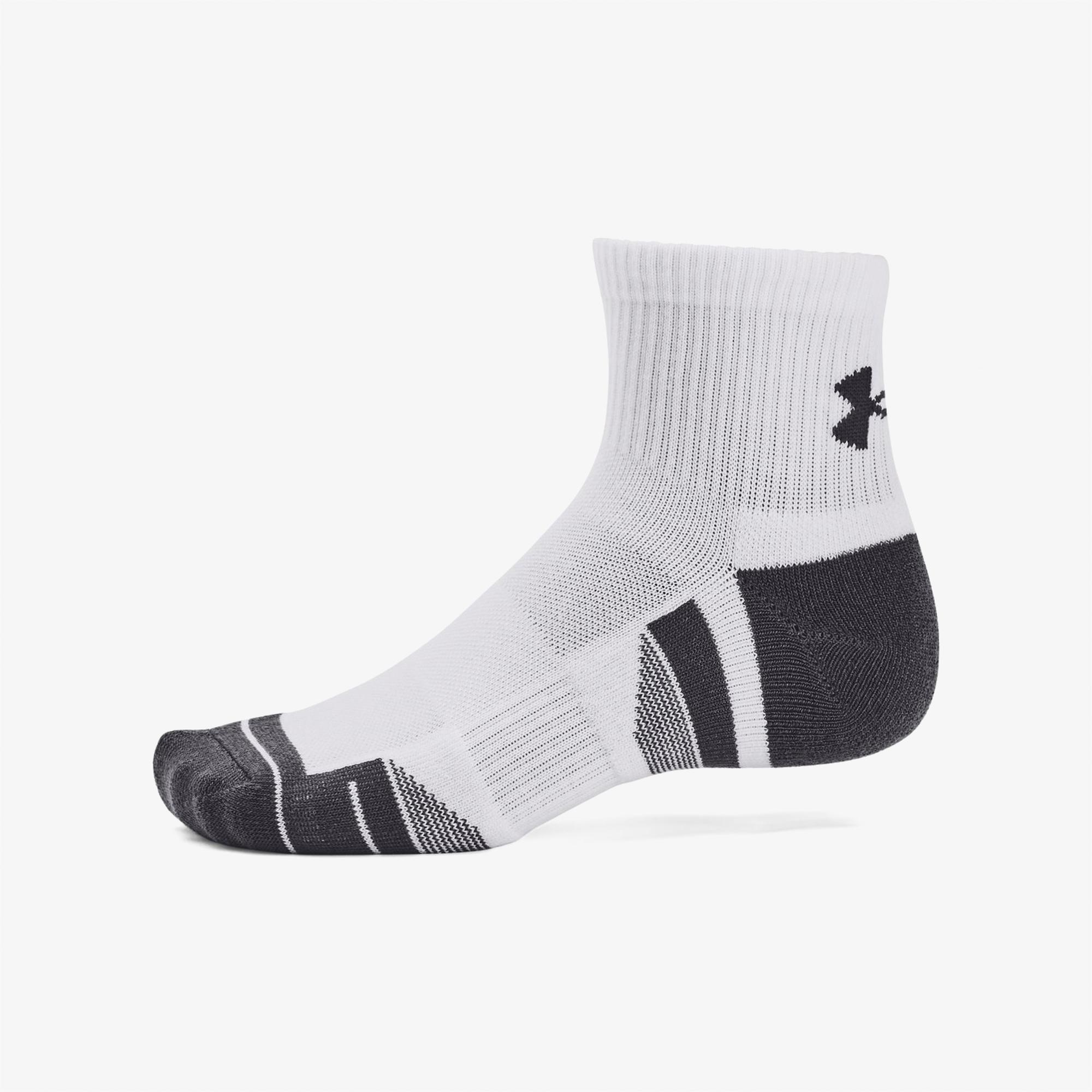 Under Armour Performance Tech Unisex Beyaz 3'lü Çorap