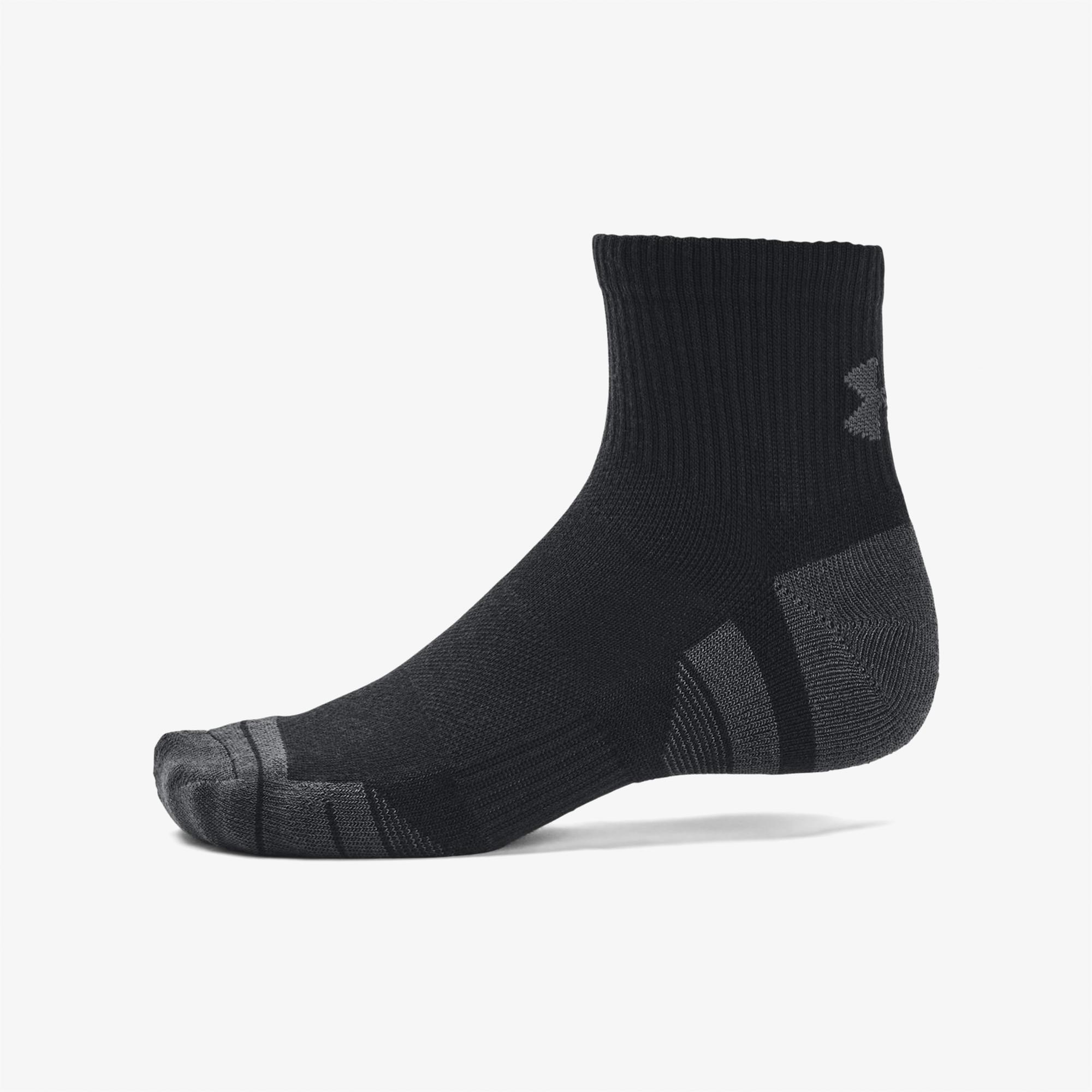 Under Armour Performance Tech Unisex Siyah 3'lü Çorap