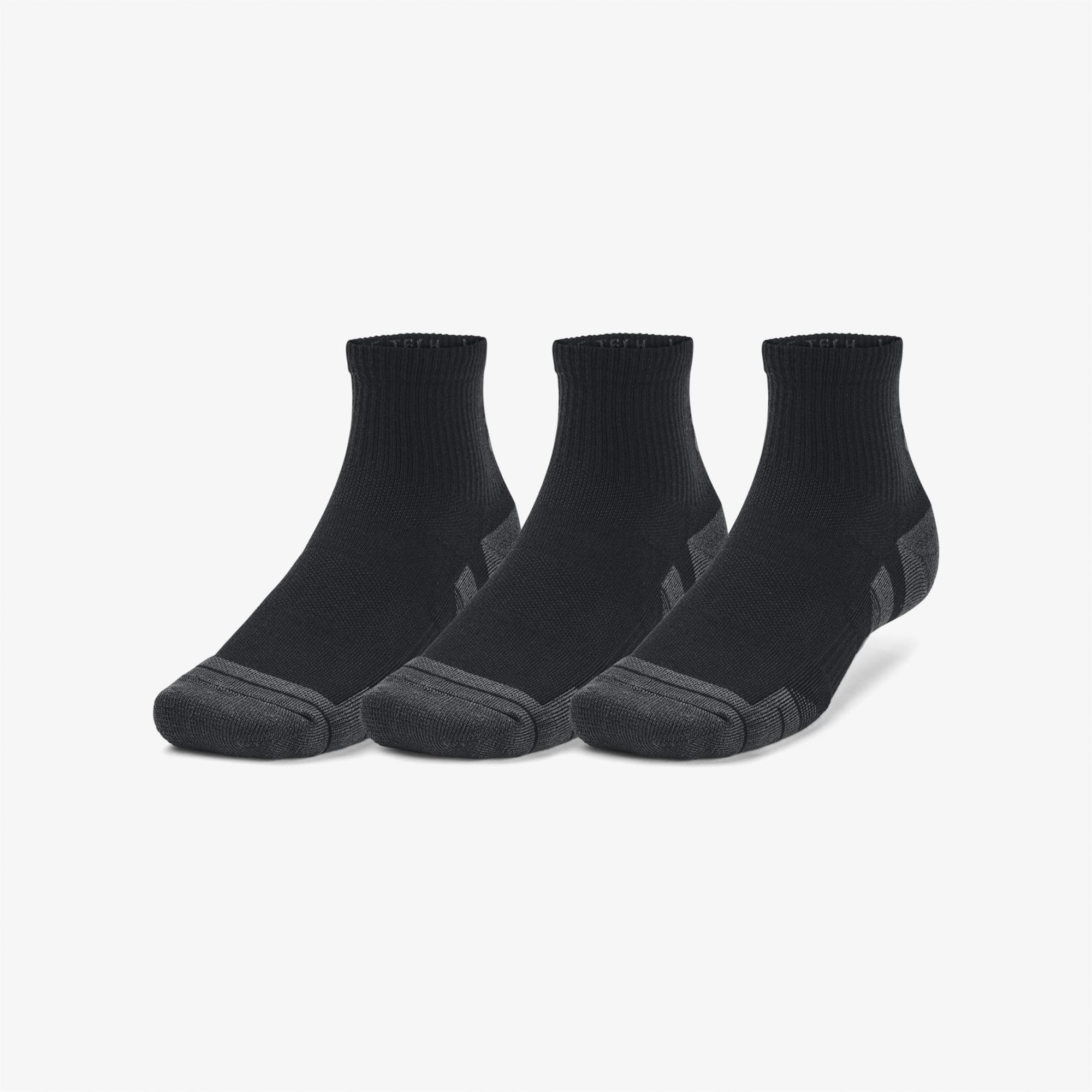 Under Armour Performance Tech Unisex Siyah 3'lü Çorap