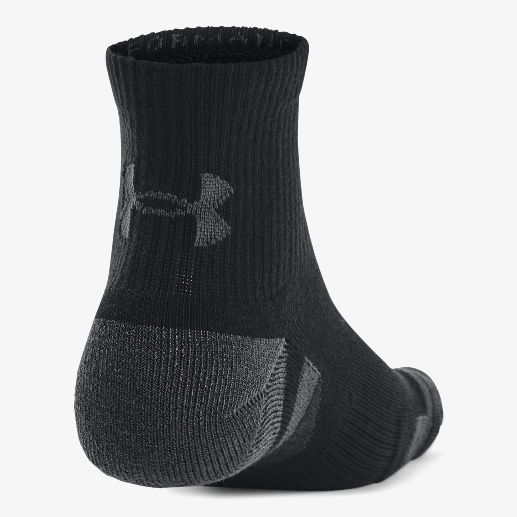 Under Armour Performance Tech Unisex Siyah 3'lü Çorap