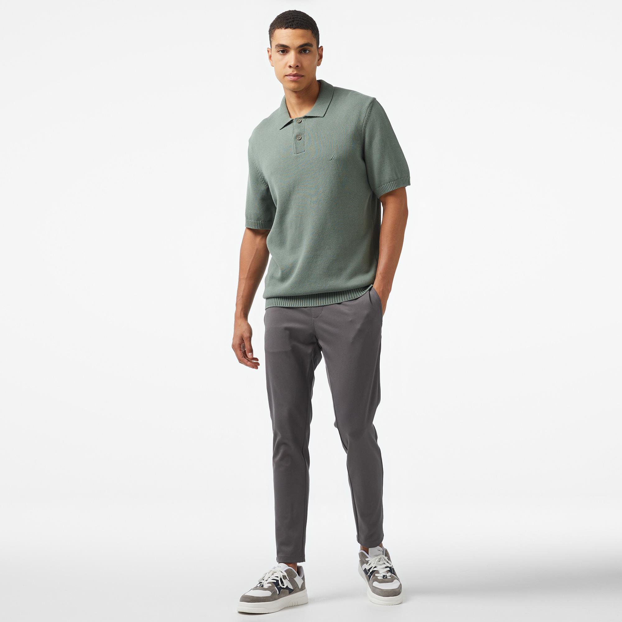 Nautica Erkek Yeşil Classic Fit Kısa Kollu Triko