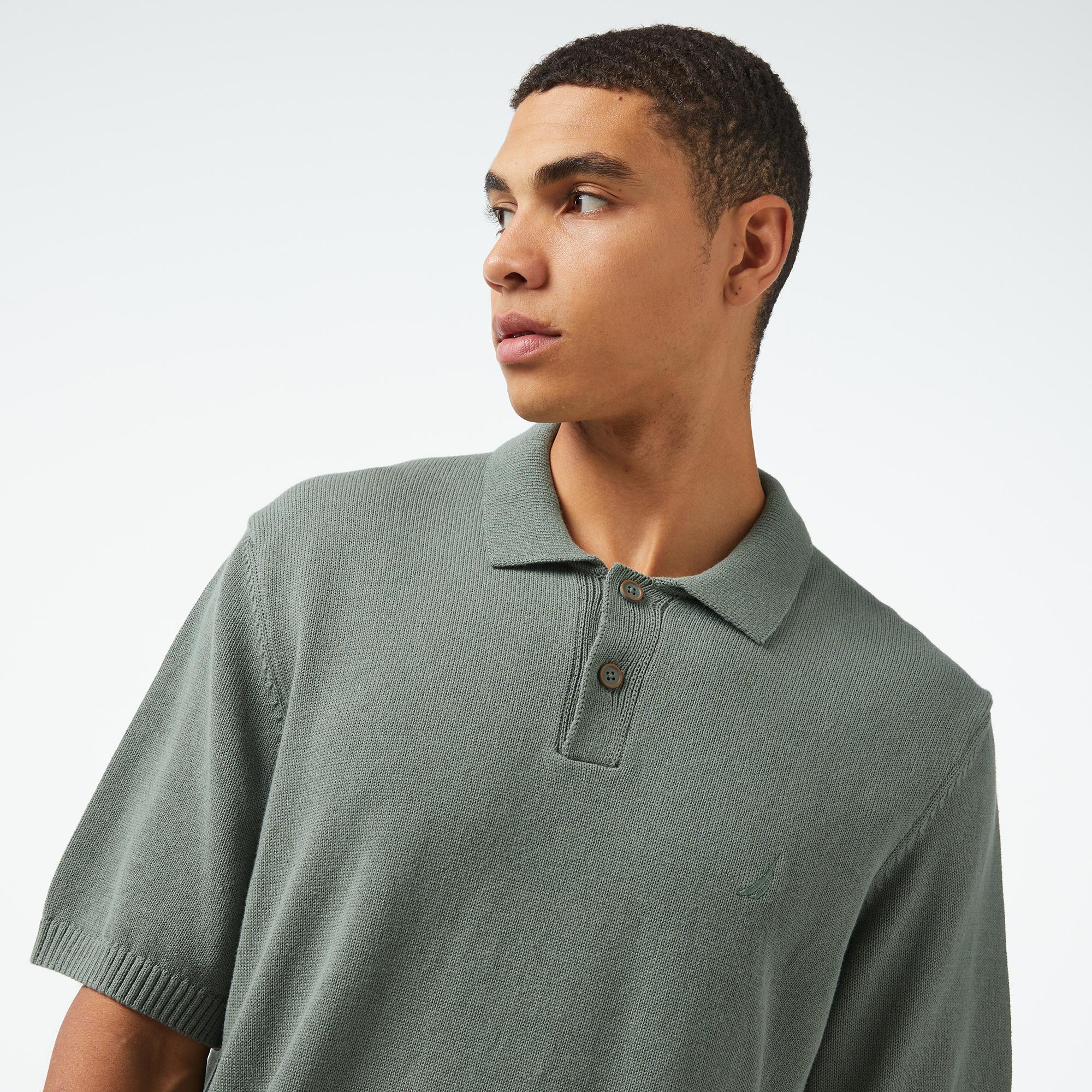 Nautica Erkek Yeşil Classic Fit Kısa Kollu Triko