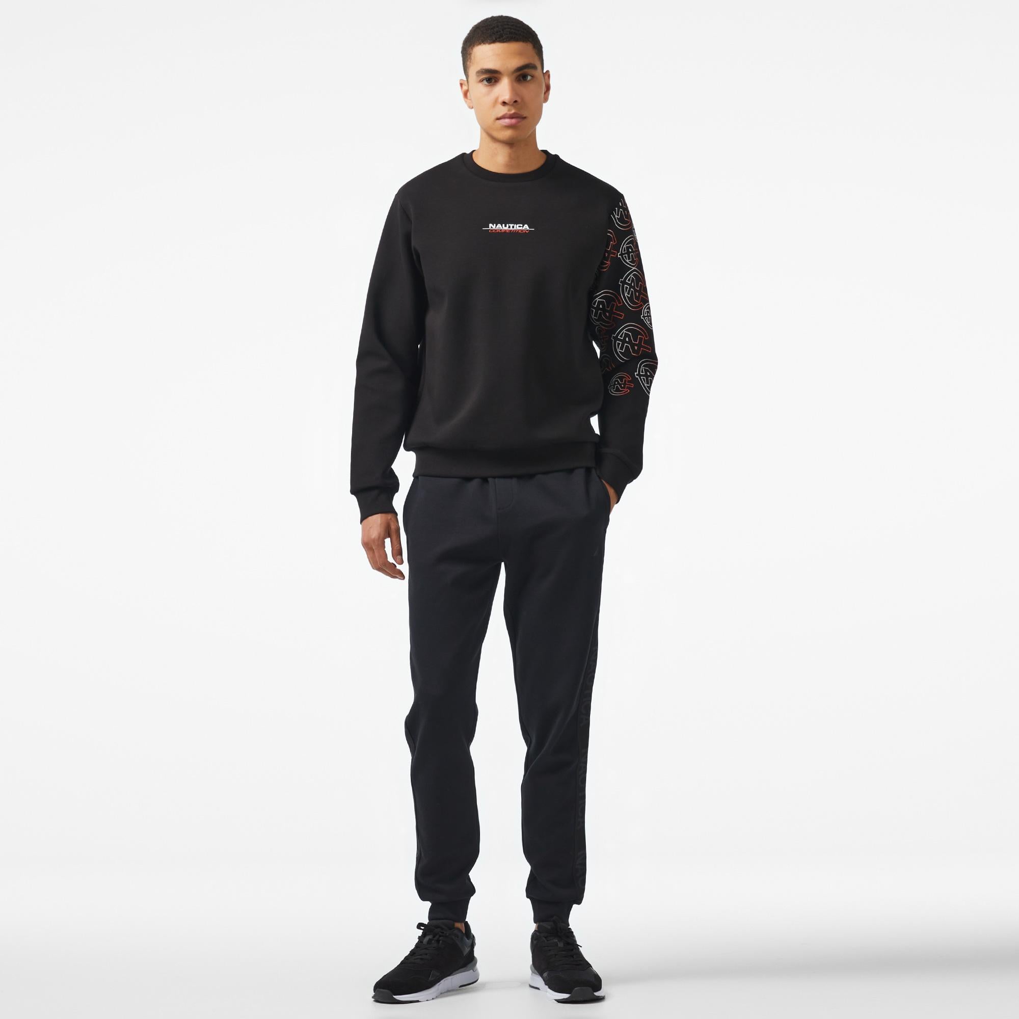 Nautica Erkek Siyah Regular Fit Sweatshirt