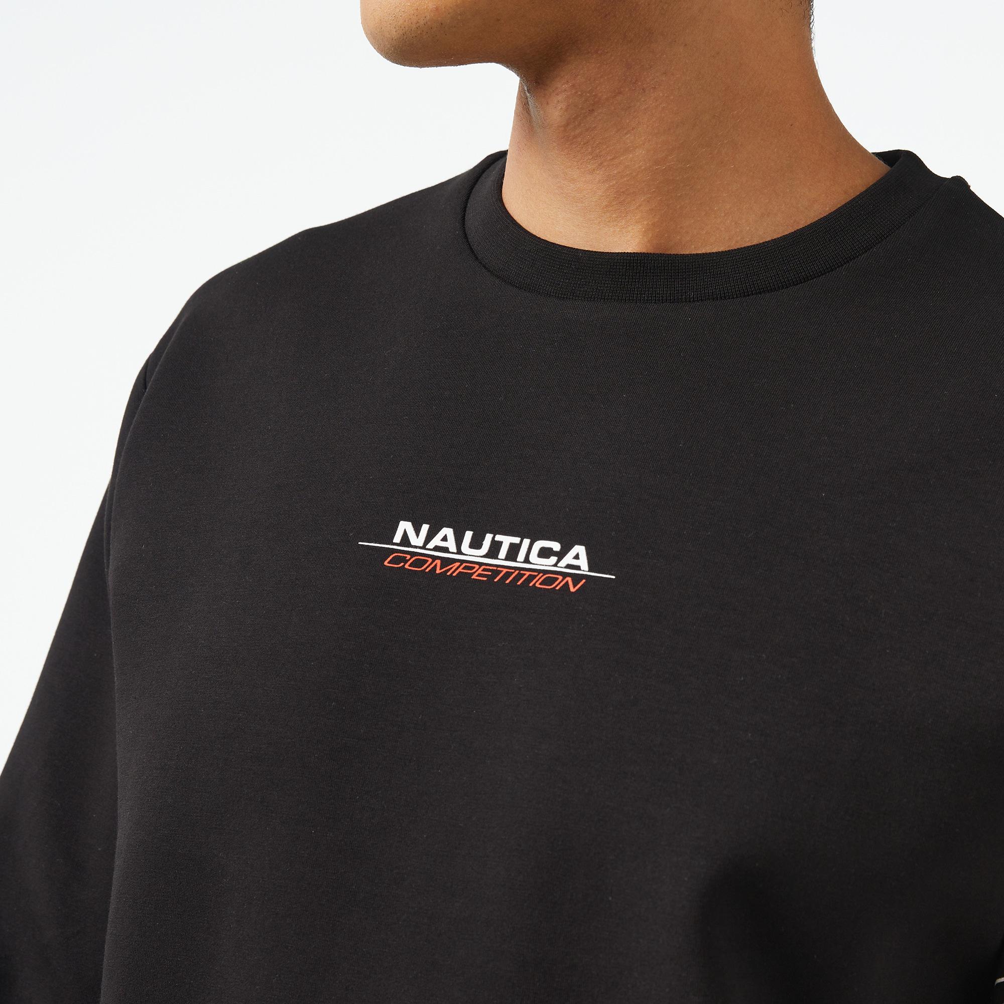 Nautica Erkek Siyah Regular Fit Sweatshirt