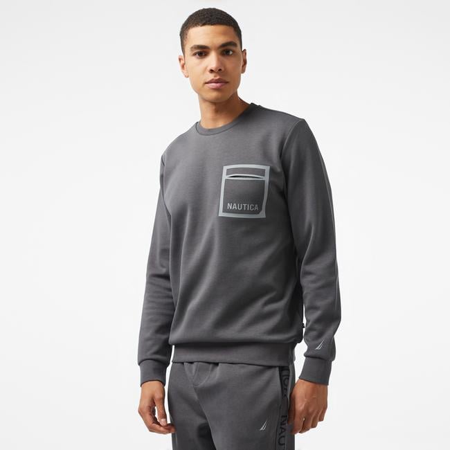  Nautica Erkek Gri Regular Fit Sweatshirt