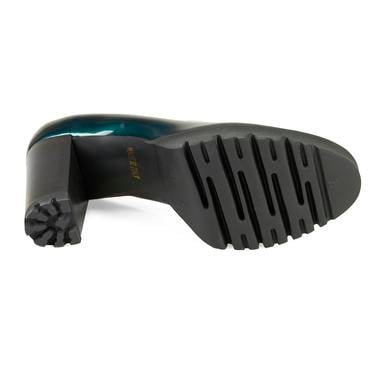  Luca Grossi Kadın Yeşil Topuklu Klasik Ayakkabı