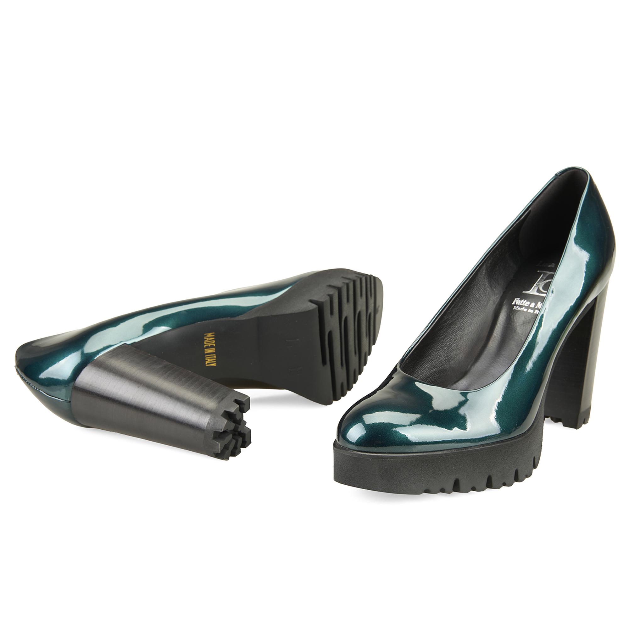 Luca Grossi Kadın Yeşil Topuklu Klasik Ayakkabı