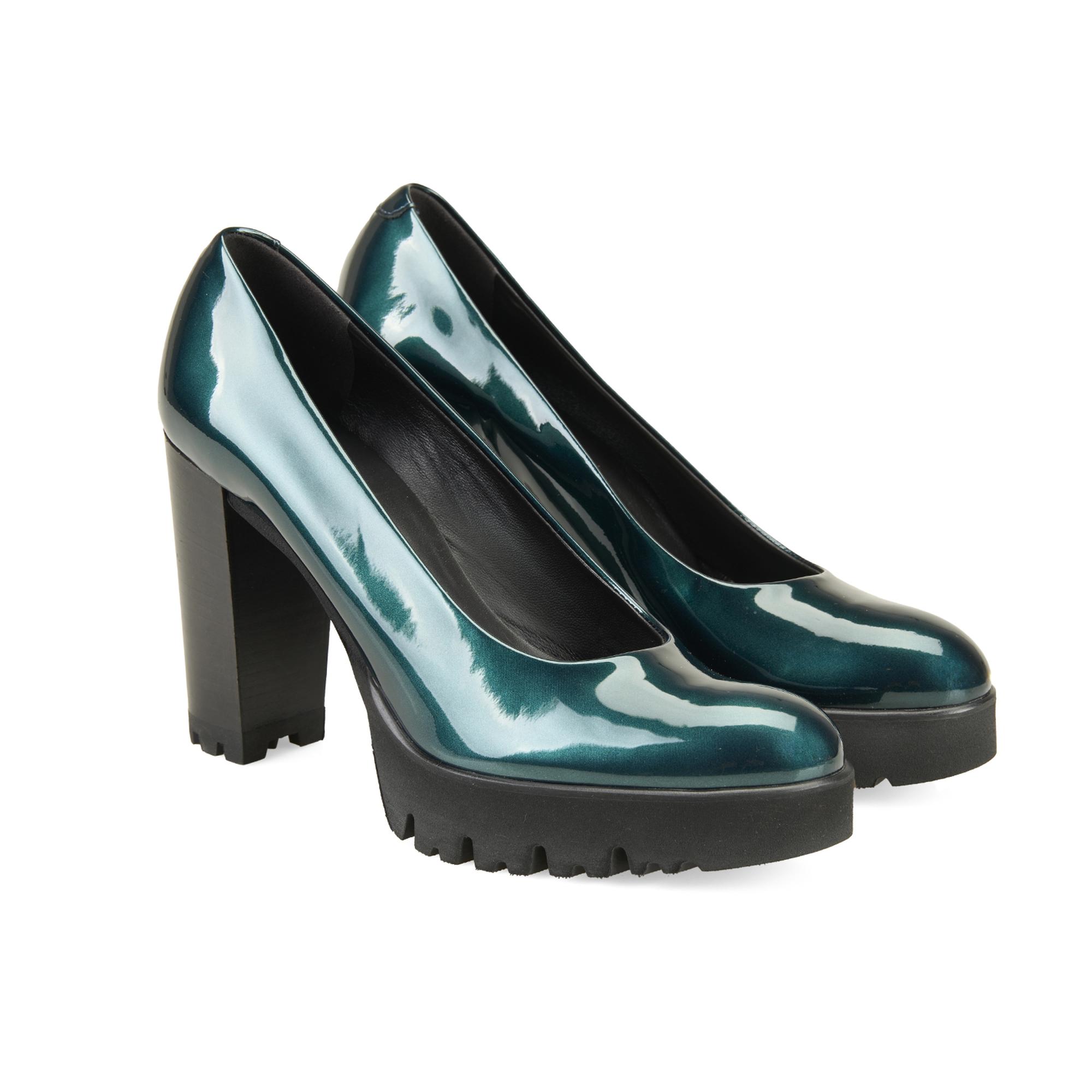 Luca Grossi Kadın Yeşil Topuklu Klasik Ayakkabı