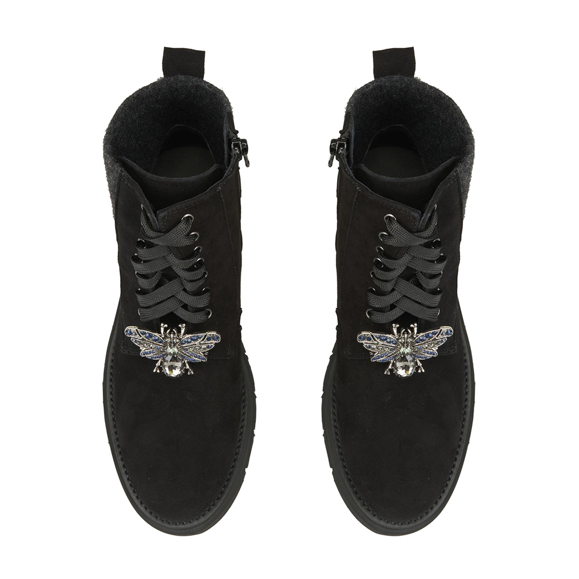 Luca Grossi Kadın Siyah Toka Detaylı Bot