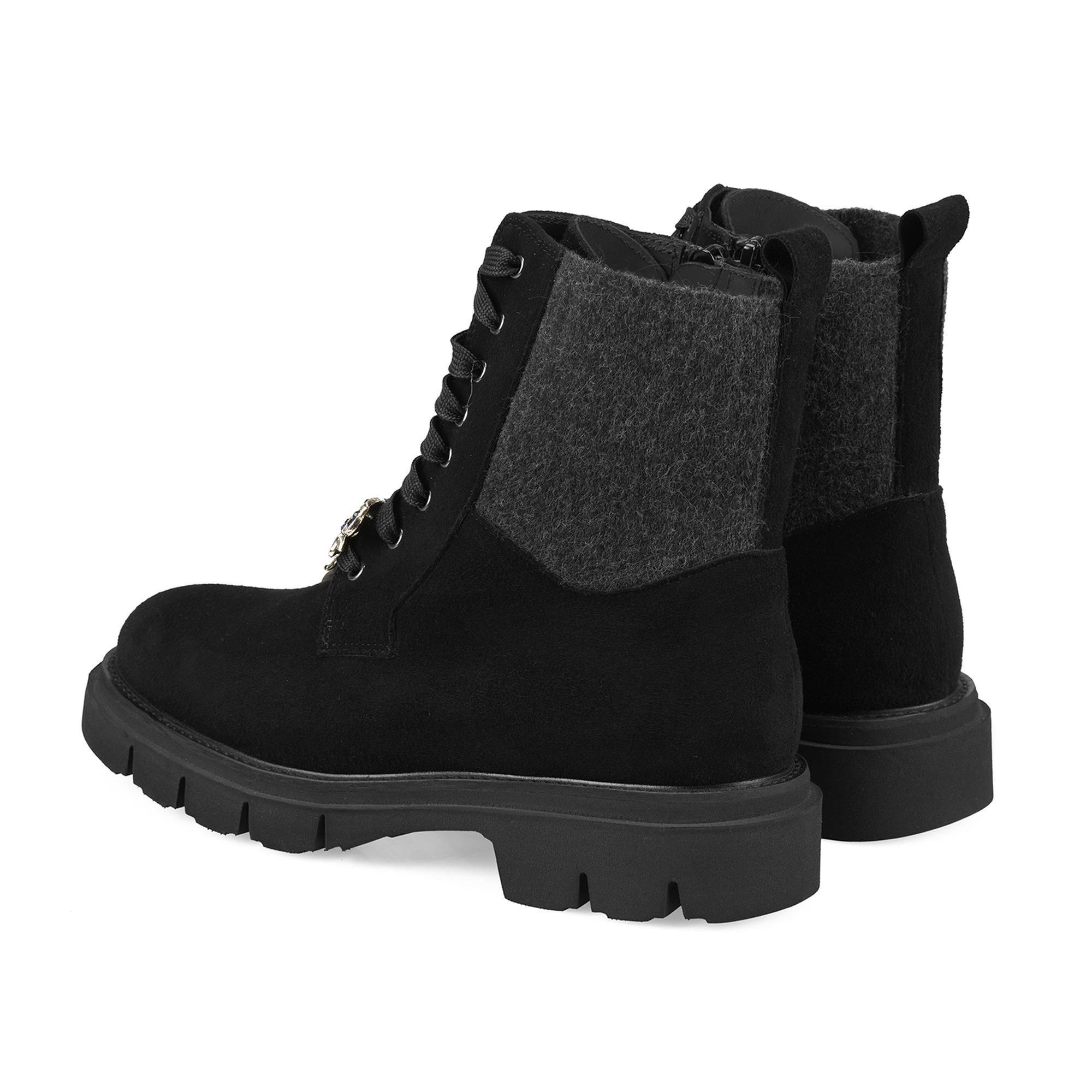 Luca Grossi Kadın Siyah Toka Detaylı Bot