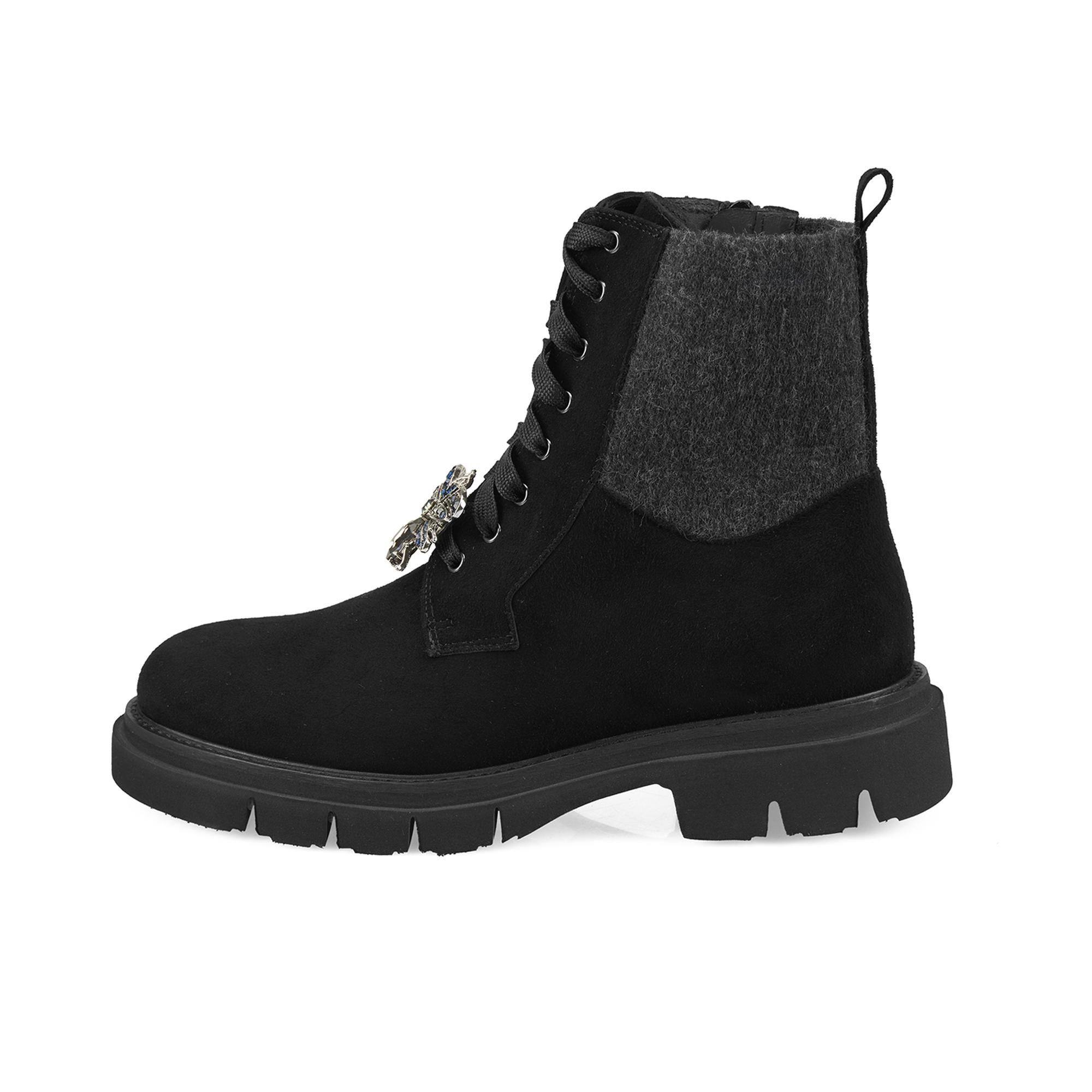 Luca Grossi Kadın Siyah Toka Detaylı Bot