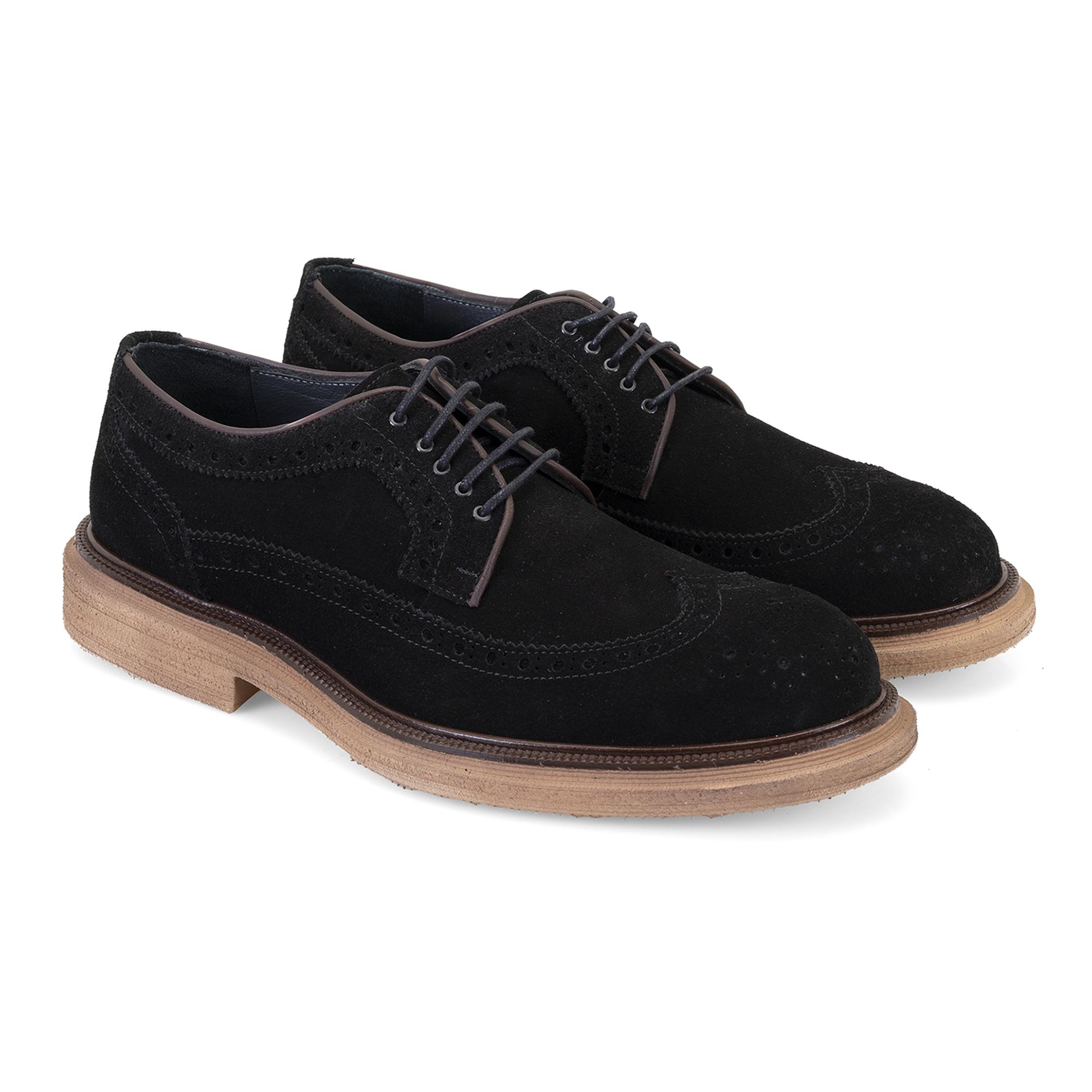 Jagger Siyah Erkek Süet Deri Klasik Ayakkabı