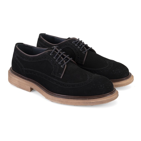  Jagger Siyah Erkek Süet Deri Klasik Ayakkabı