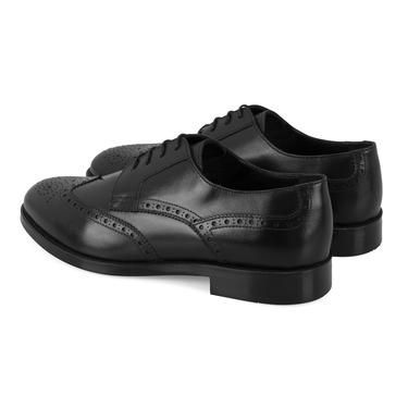  Trever Siyah Erkek Deri Klasik Ayakkabı