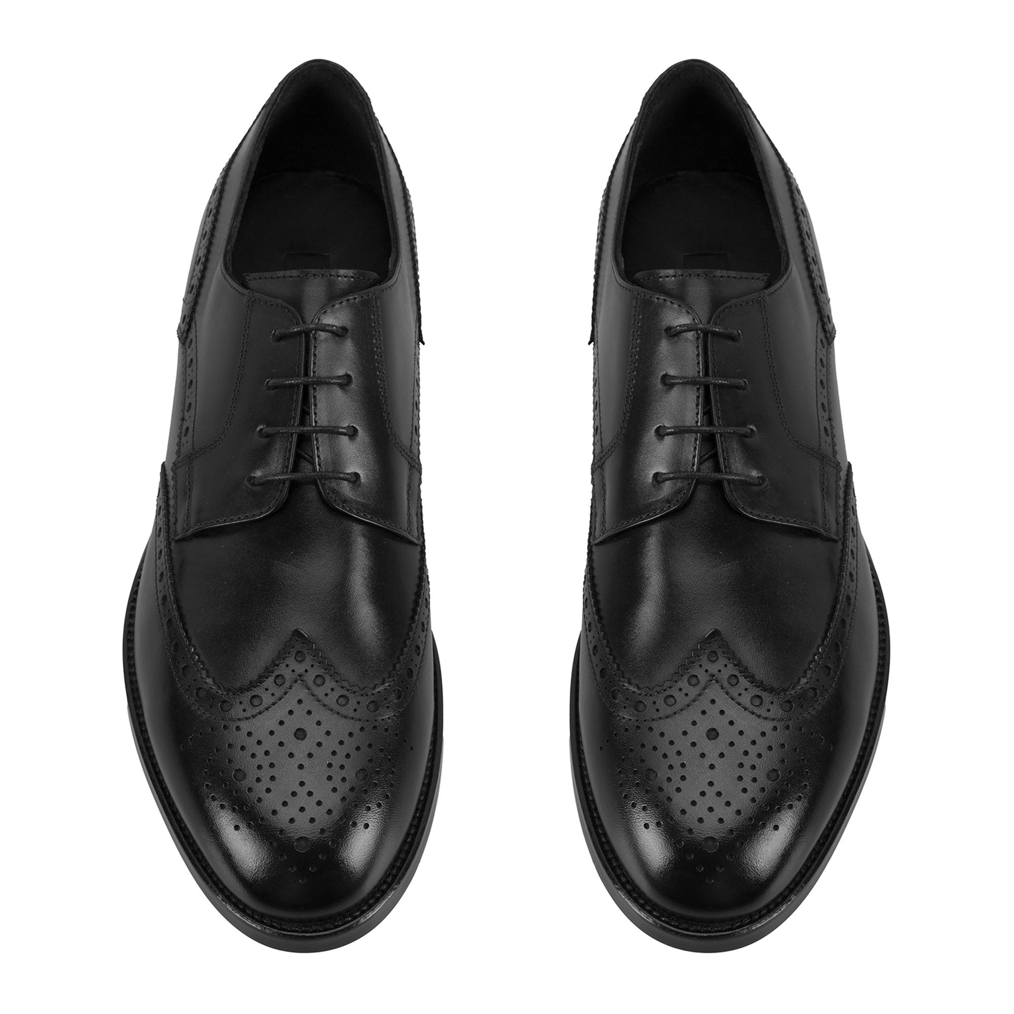 Trever Siyah Erkek Deri Klasik Ayakkabı