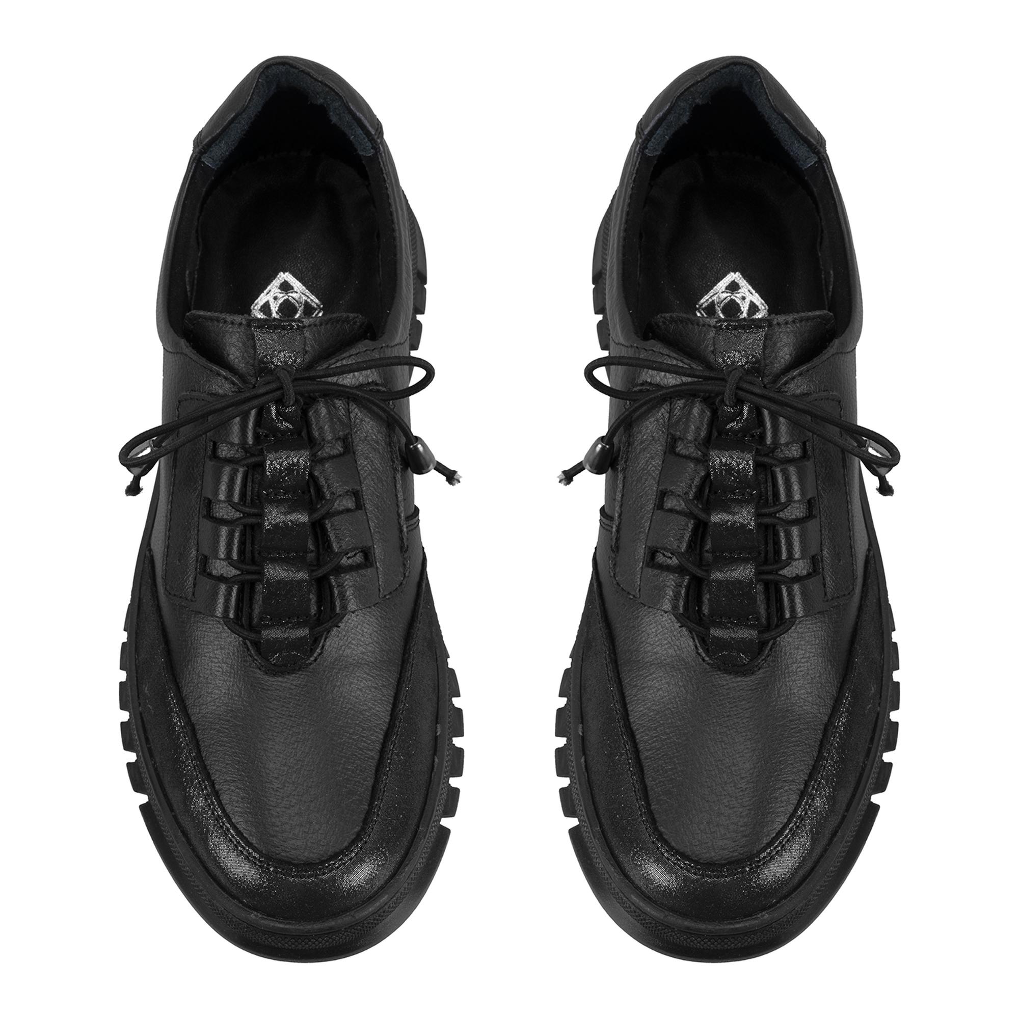 Kadın Siyah DesaComfort Deri Günlük Ayakkabı