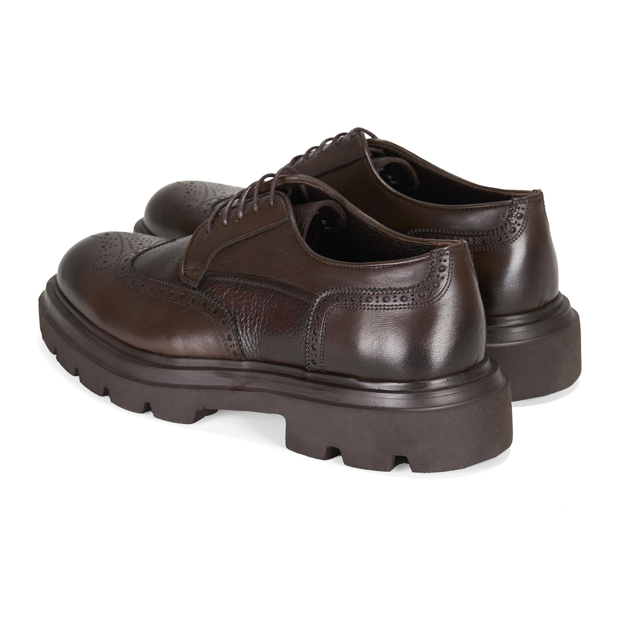 Eliezer Kahve Erkek Deri Klasik Ayakkabı