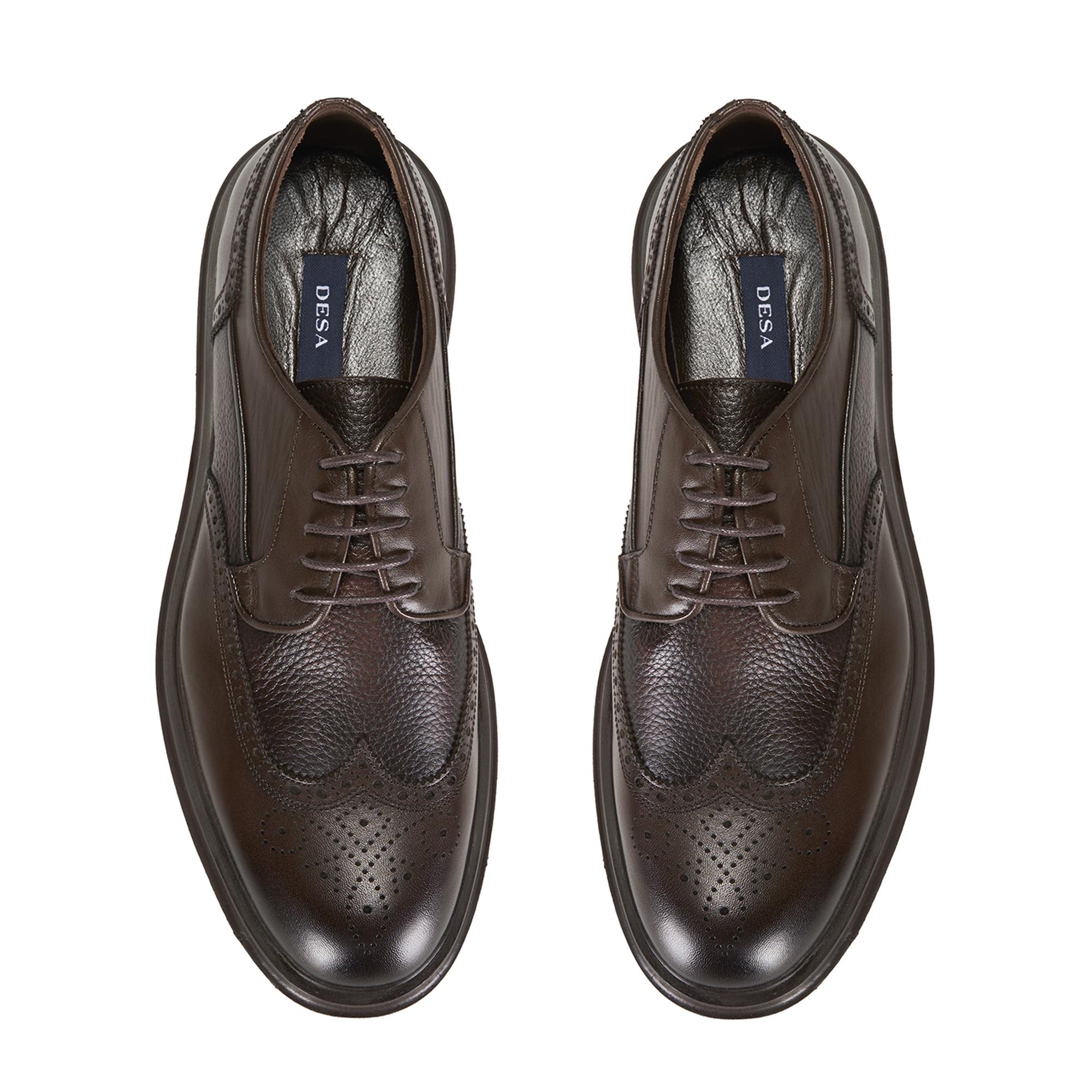 Eliezer Kahve Erkek Deri Klasik Ayakkabı