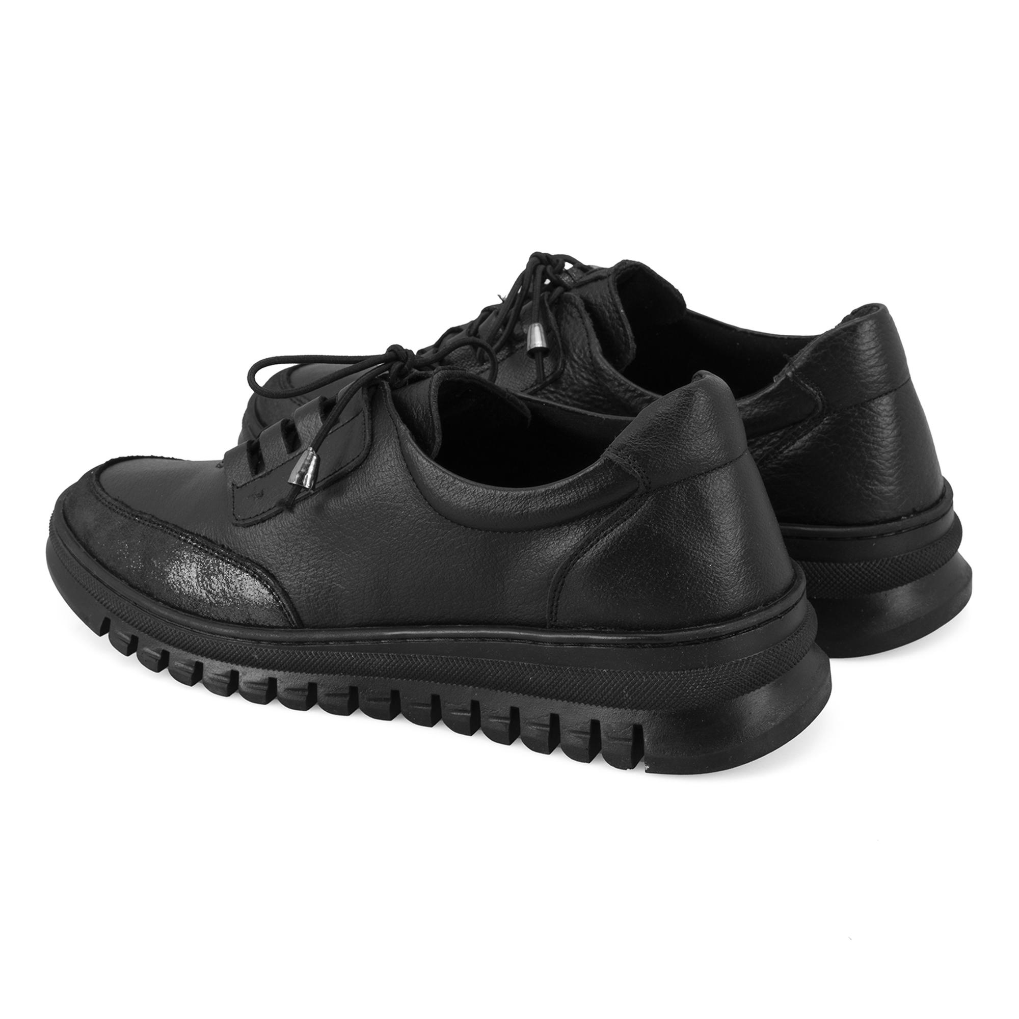 Kadın Siyah DesaComfort Deri Günlük Ayakkabı