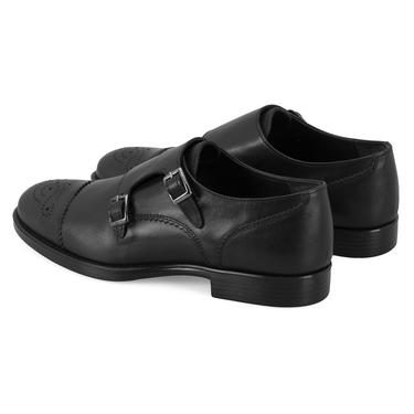  Kadın Siyah Deri Klasik Ayakkabı