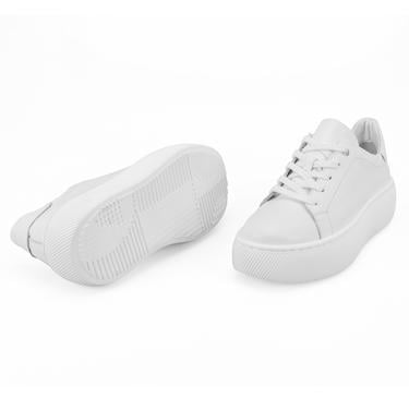  Kadın Beyaz Deri Günlük Ayakkabı