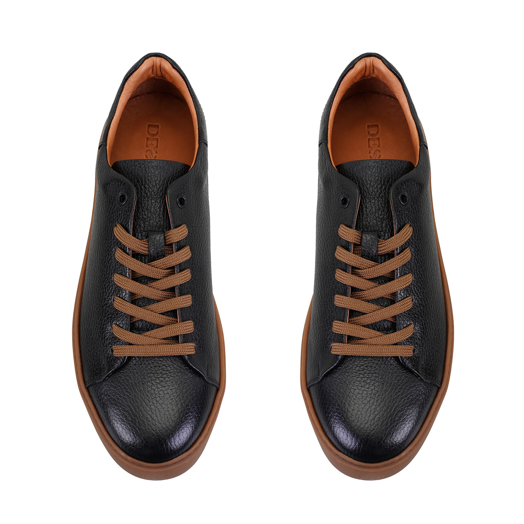 Larry Siyah Erkek Deri Günlük Ayakkabı