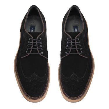  Jagger Siyah Erkek Süet Deri Klasik Ayakkabı