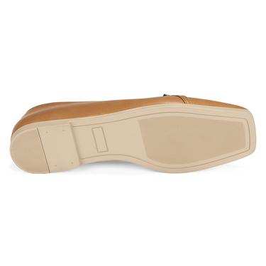  Kadın Taba Ayarlanabilir Tokalı Deri Babet