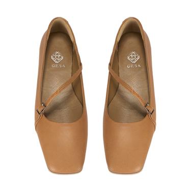  Kadın Taba Ayarlanabilir Tokalı Deri Babet