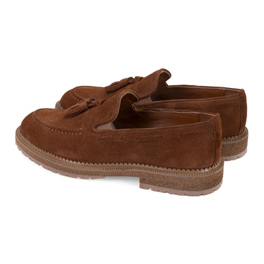  Gavyn Taba Erkek Süet Deri Loafer