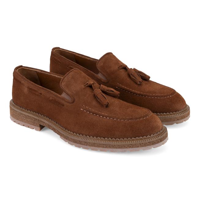  Gavyn Taba Erkek Süet Deri Loafer