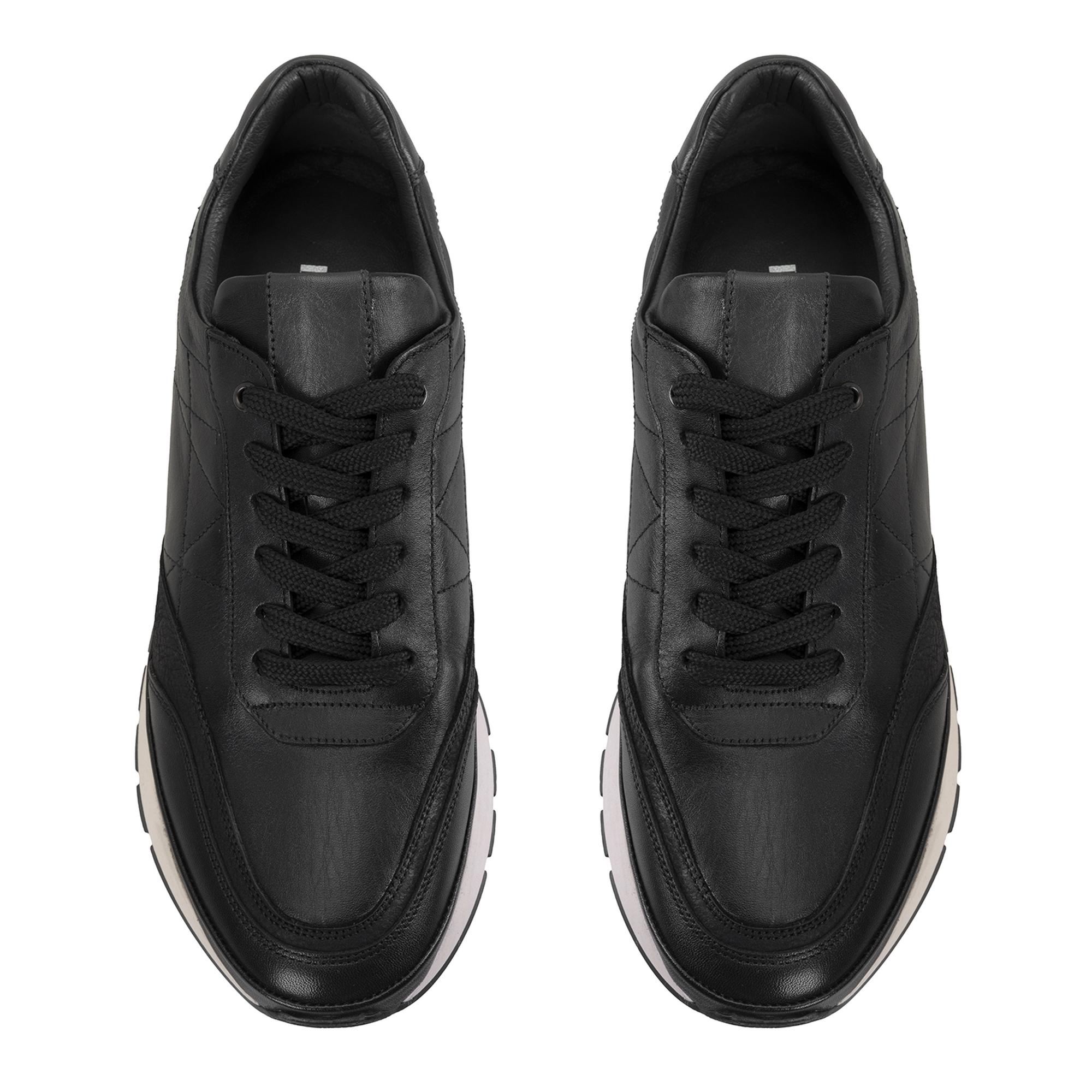 Austyn Siyah Erkek Deri Spor Ayakkabı