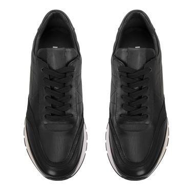  Austyn Siyah Erkek Deri Spor Ayakkabı