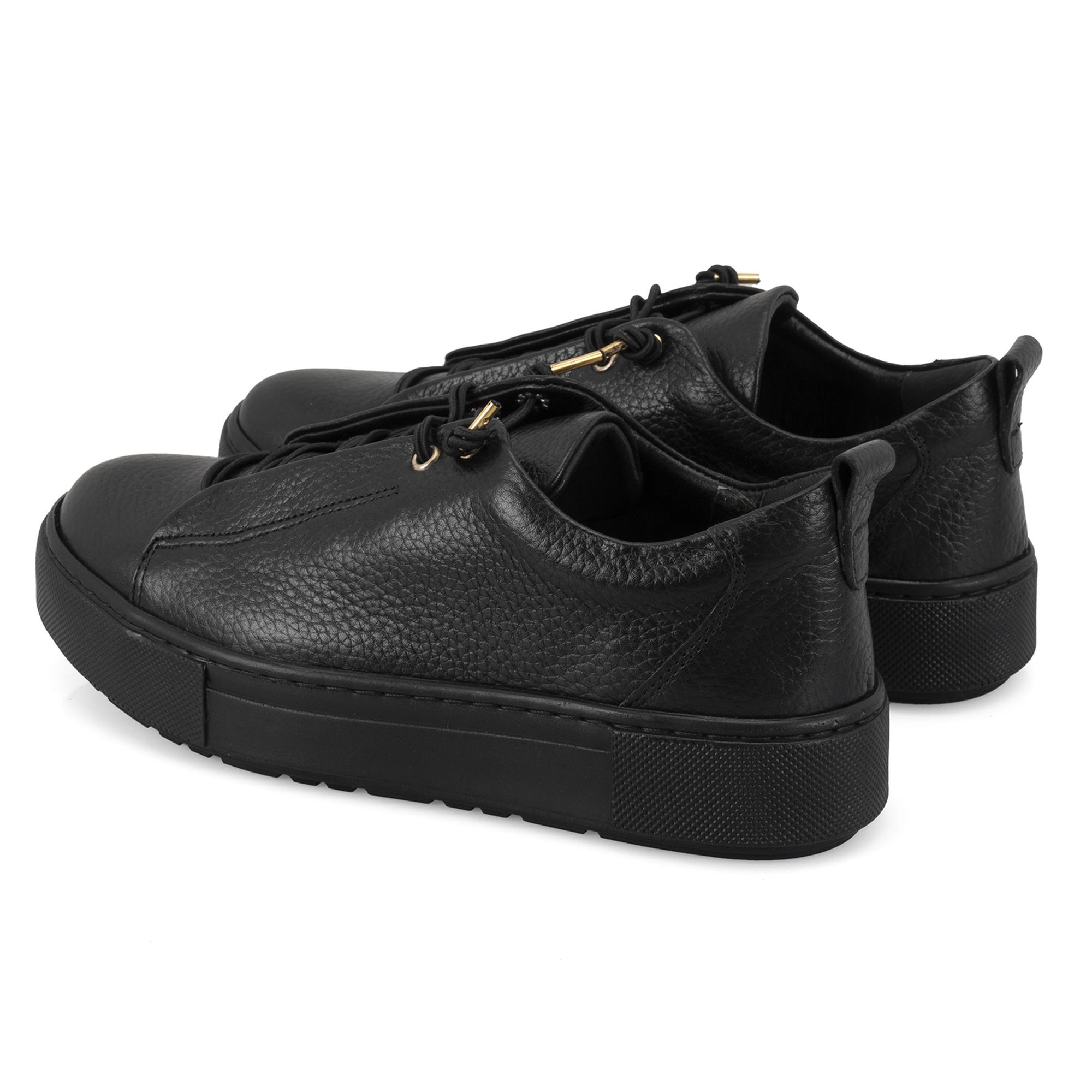 Kadın Siyah Deri Spor Ayakkabı