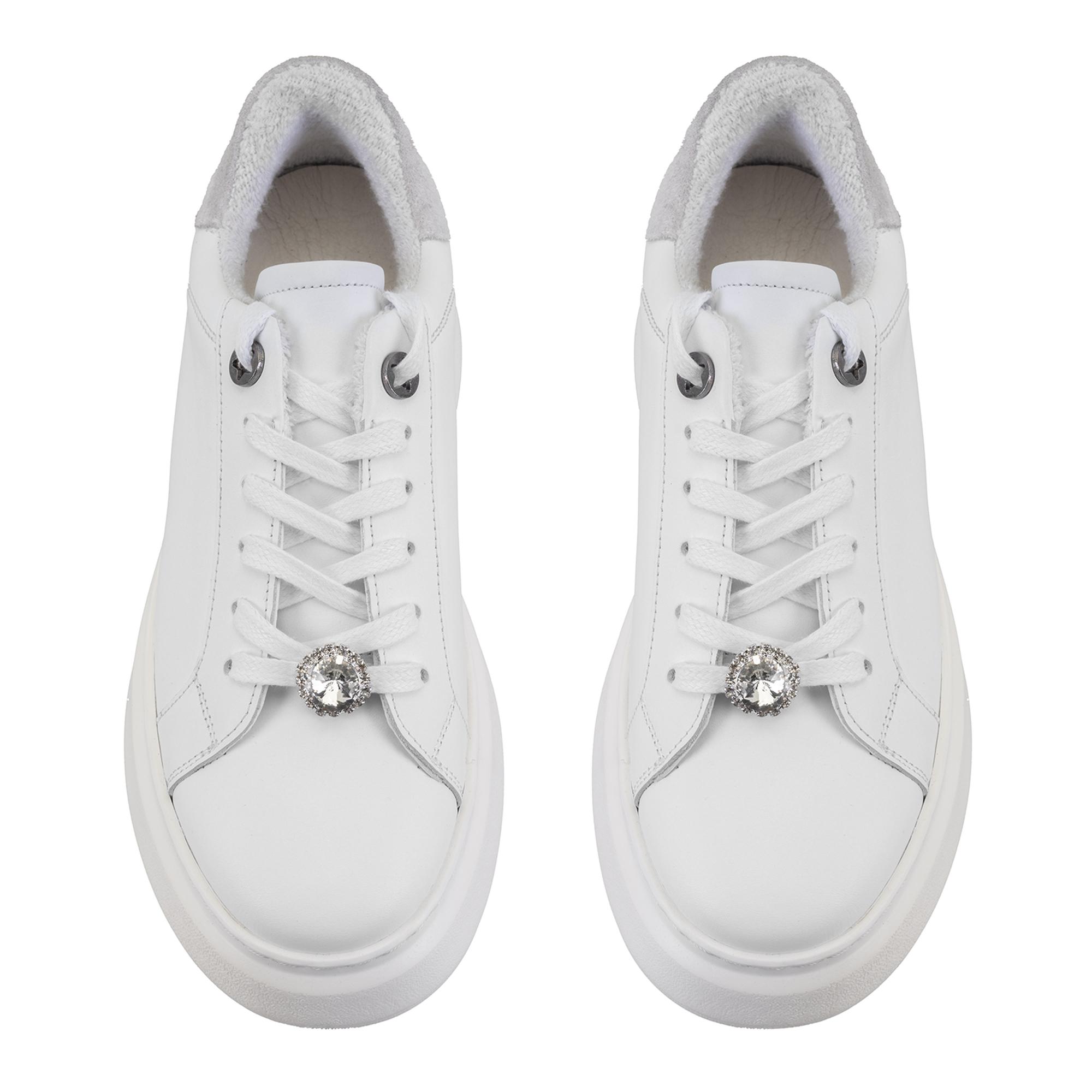 Kadın Beyaz Deri Spor Ayakkabı