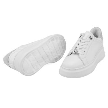  Kadın Beyaz Deri Spor Ayakkabı
