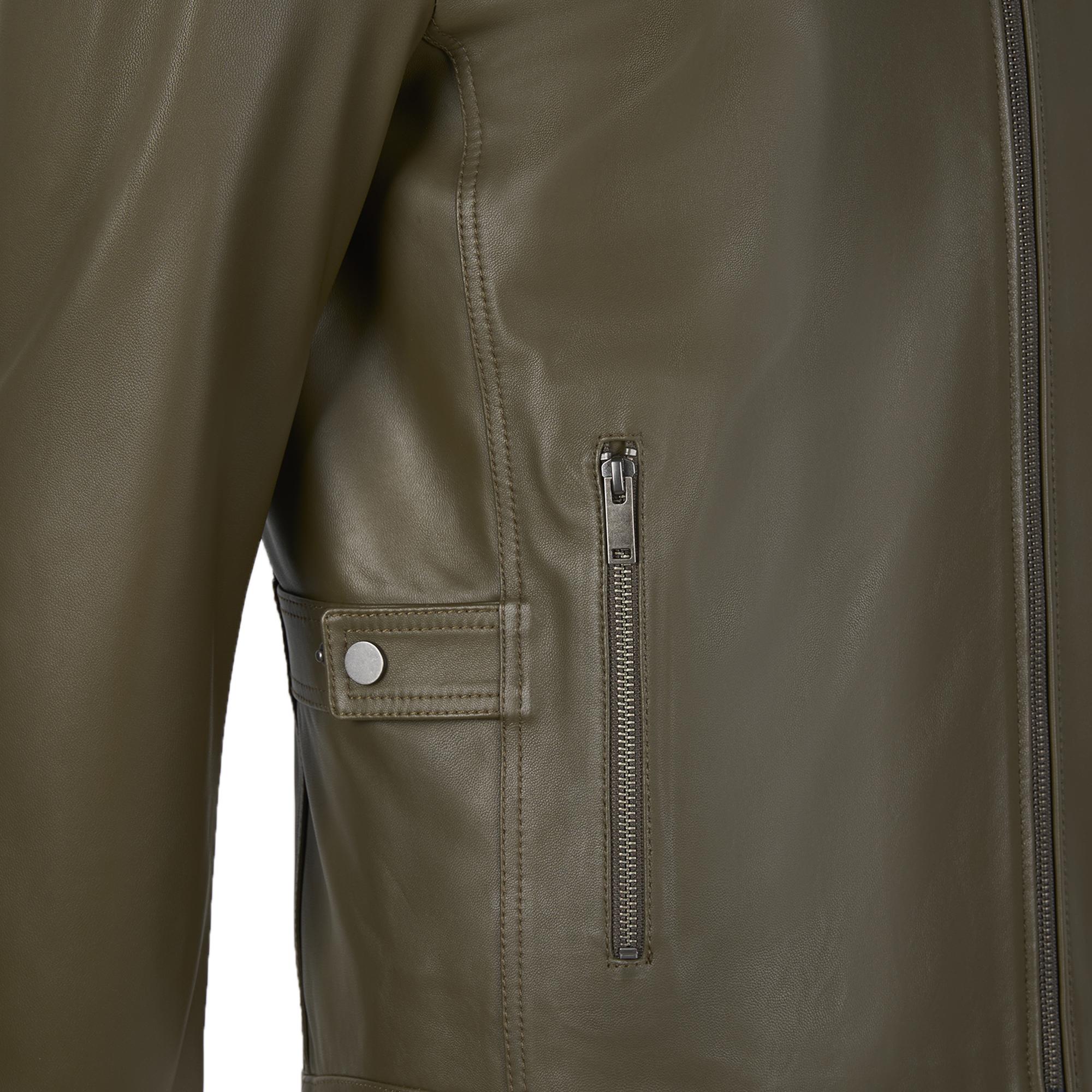 Dugan Yeşil Erkek Deri Mont