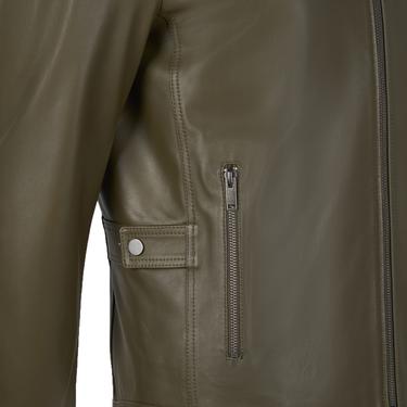  Dugan Yeşil Erkek Deri Mont