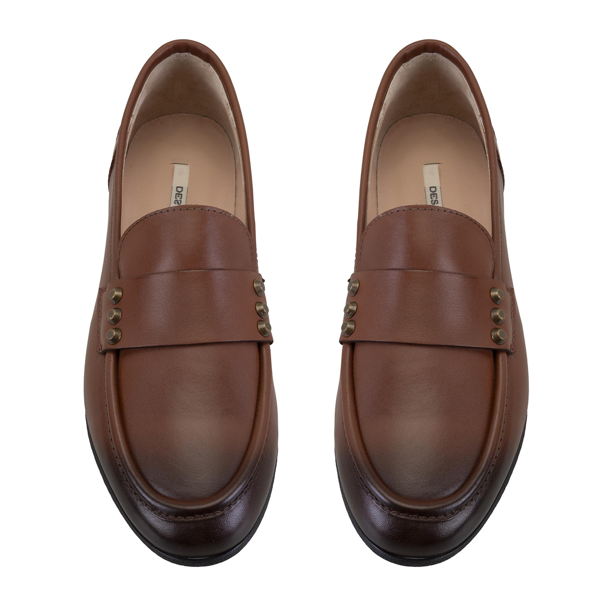 Kadın Taba Deri Günlük Ayakkabı