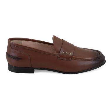  Kadın Taba Deri Günlük Ayakkabı