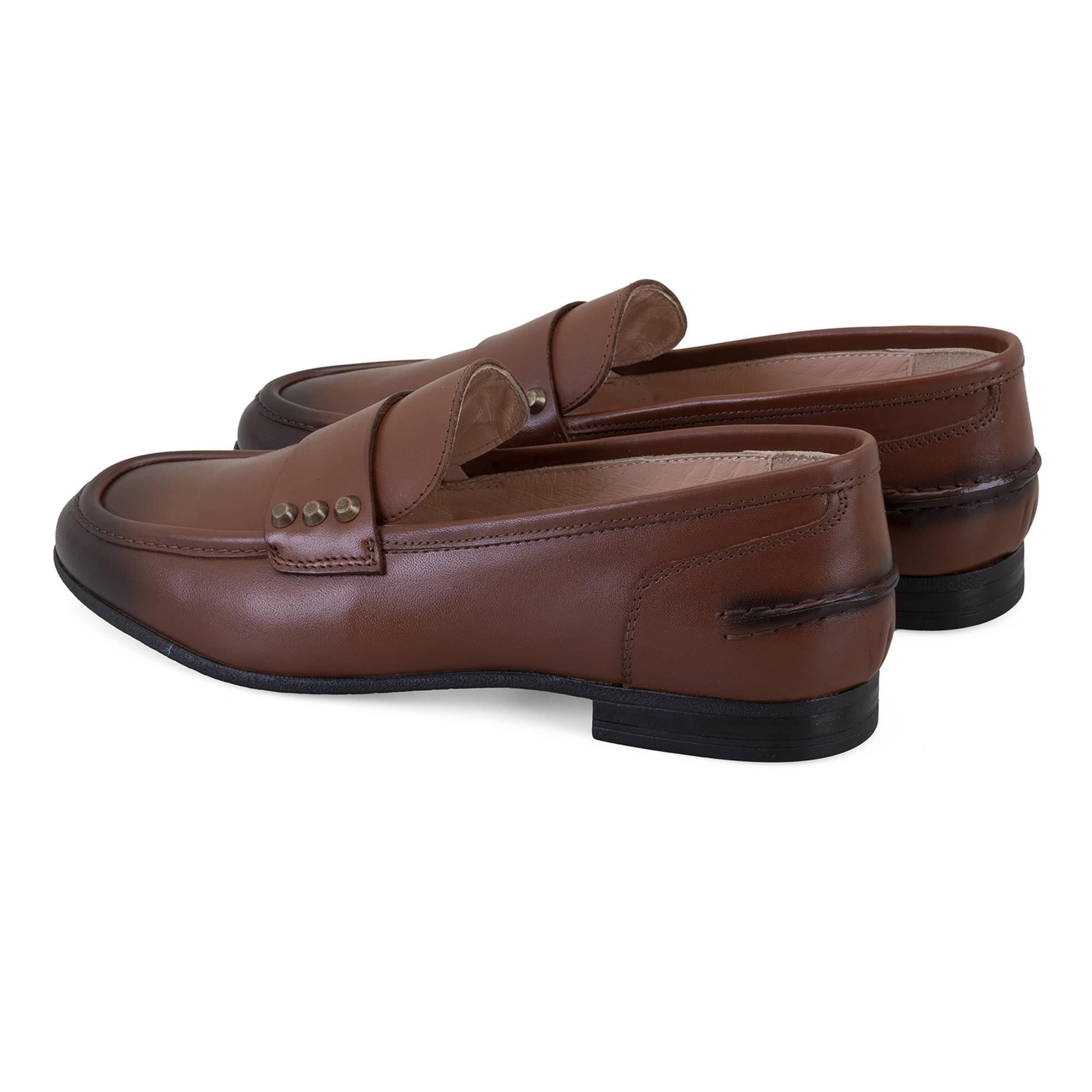 Kadın Taba Deri Günlük Ayakkabı