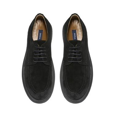  Fabian Siyah Erkek Süet Deri Günlük Ayakkabı