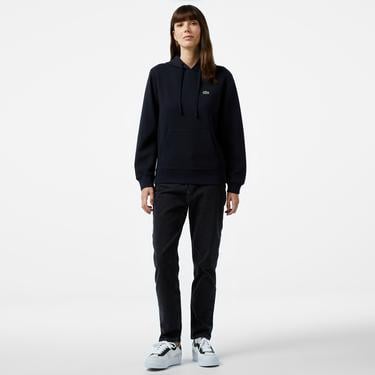  Kadın Regular Fit Kapüşonlu Lacivert Sweatshirt