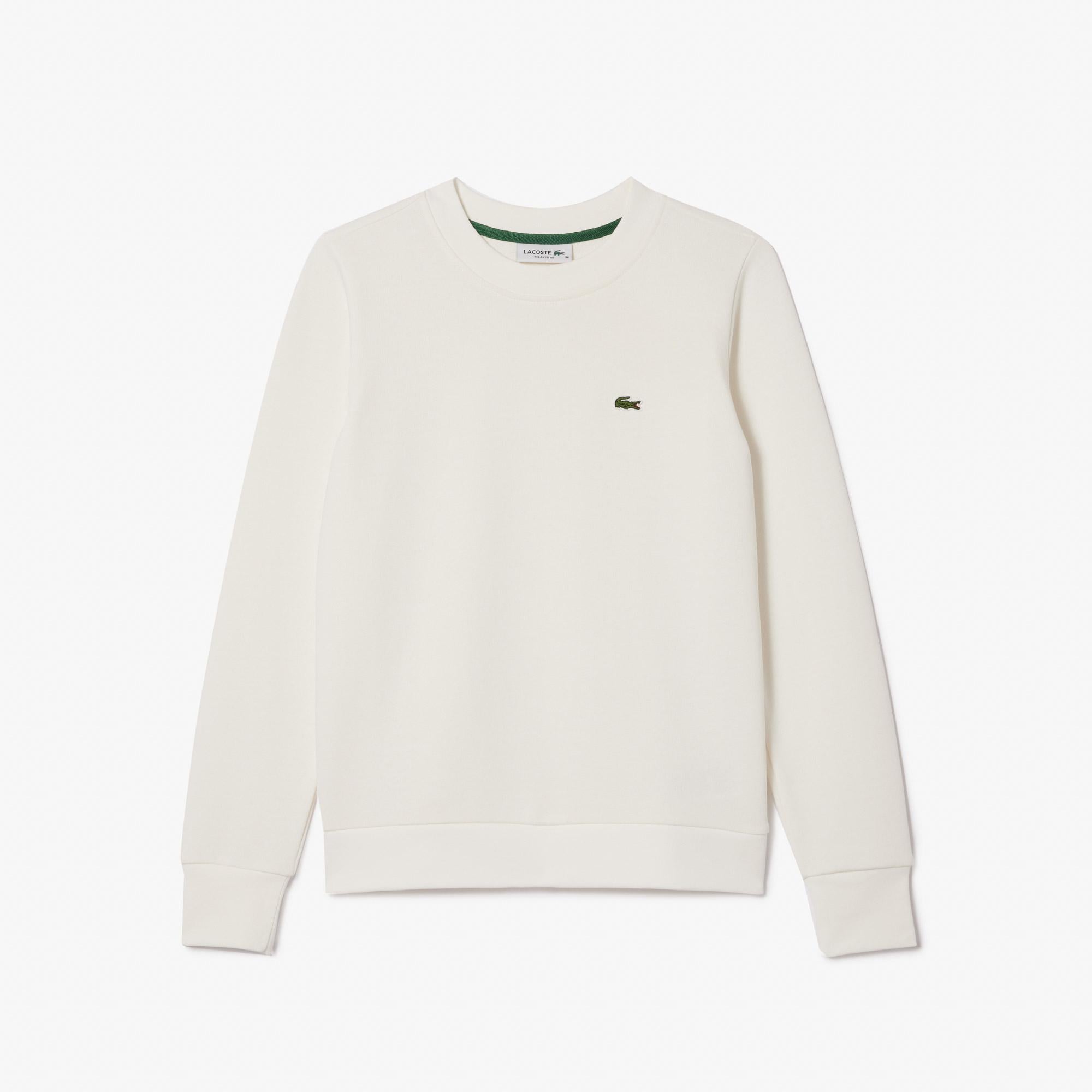 Lacoste Kadın Regular Fit Bisiklet Yaka Beyaz Sweatshirt