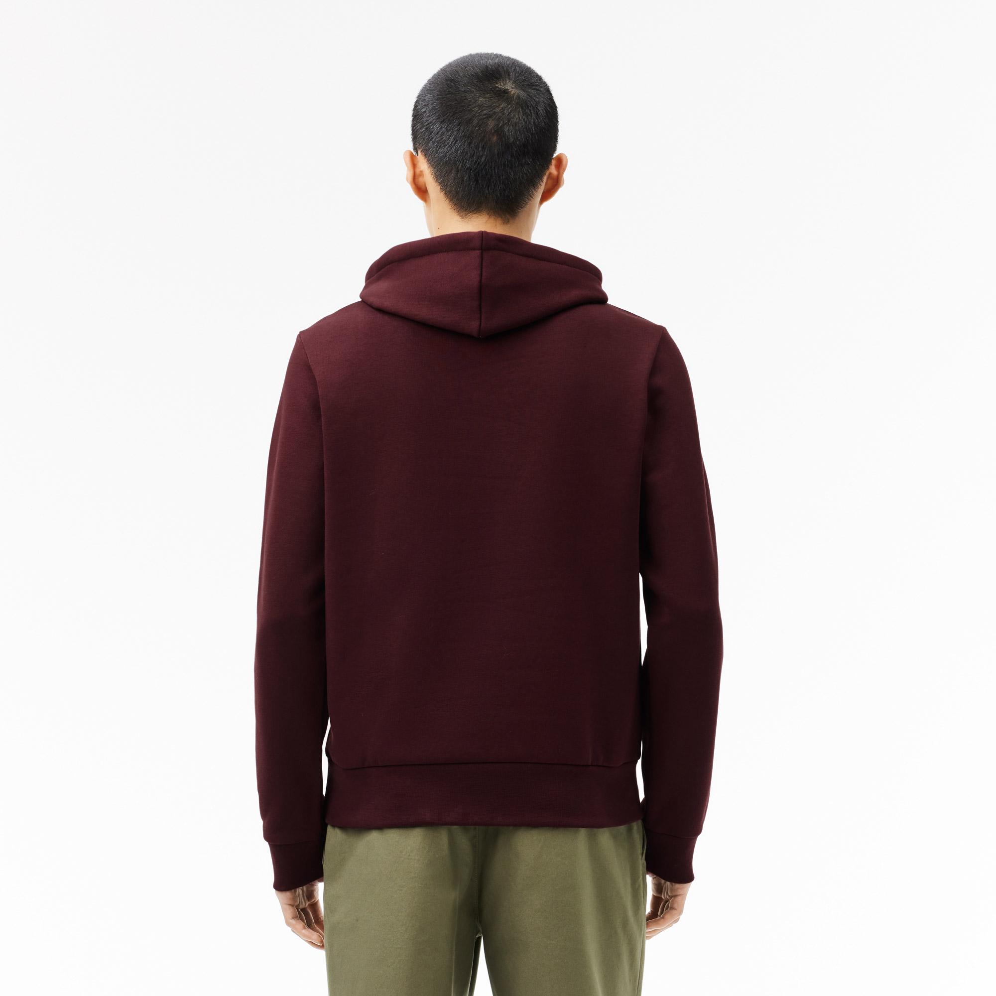 Lacoste Classic Erkek Classic Fit Bordo Hoodie