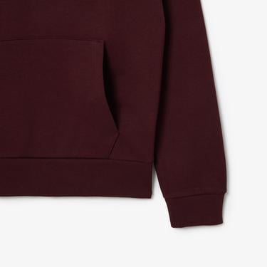  Erkek Classic Fit Kapüşonlu Bordo Sweatshirt